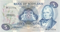 Bank Of Scotland 5 Pound Notes 5 Pounds, 28.11.1980